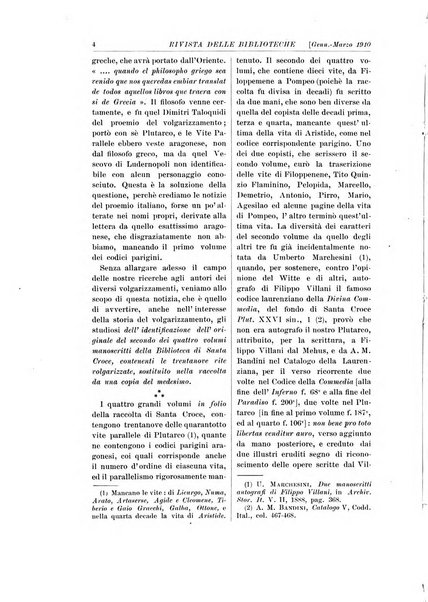 Rivista delle biblioteche e degli archivi periodico di biblioteconomia e di bibliografia di paleografia e di archivistica