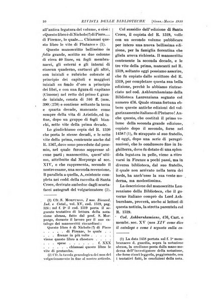 Rivista delle biblioteche e degli archivi periodico di biblioteconomia e di bibliografia di paleografia e di archivistica