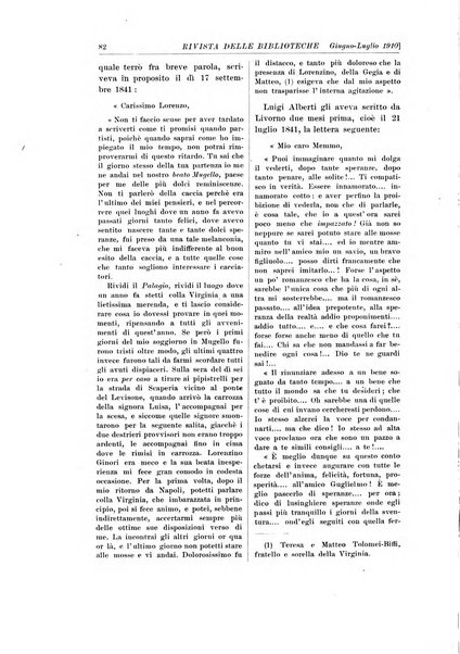 Rivista delle biblioteche e degli archivi periodico di biblioteconomia e di bibliografia di paleografia e di archivistica