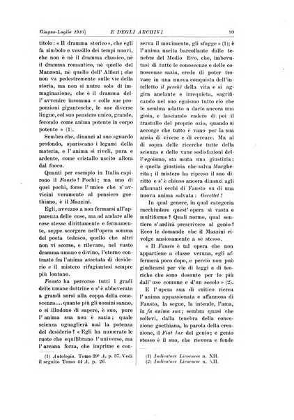 Rivista delle biblioteche e degli archivi periodico di biblioteconomia e di bibliografia di paleografia e di archivistica