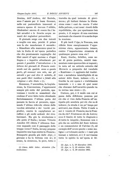 Rivista delle biblioteche e degli archivi periodico di biblioteconomia e di bibliografia di paleografia e di archivistica