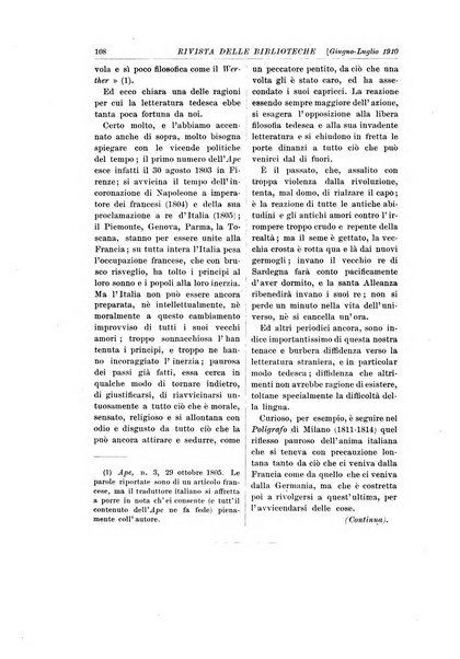 Rivista delle biblioteche e degli archivi periodico di biblioteconomia e di bibliografia di paleografia e di archivistica