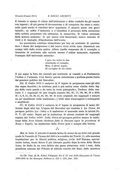 Rivista delle biblioteche e degli archivi periodico di biblioteconomia e di bibliografia di paleografia e di archivistica