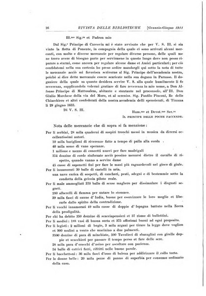 Rivista delle biblioteche e degli archivi periodico di biblioteconomia e di bibliografia di paleografia e di archivistica