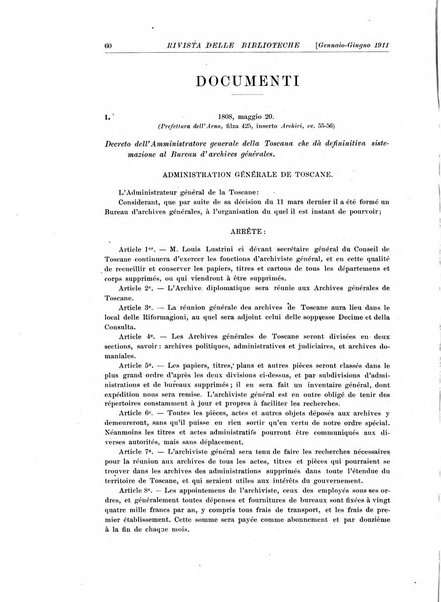 Rivista delle biblioteche e degli archivi periodico di biblioteconomia e di bibliografia di paleografia e di archivistica