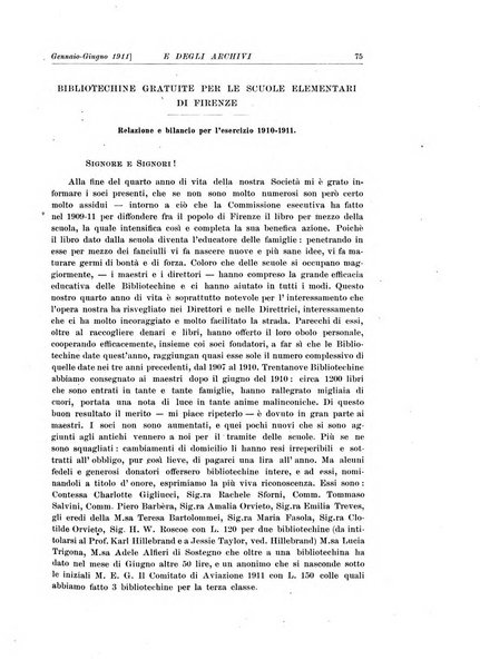 Rivista delle biblioteche e degli archivi periodico di biblioteconomia e di bibliografia di paleografia e di archivistica