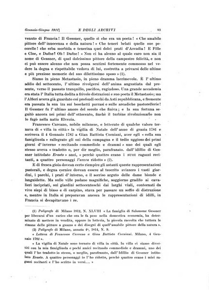 Rivista delle biblioteche e degli archivi periodico di biblioteconomia e di bibliografia di paleografia e di archivistica