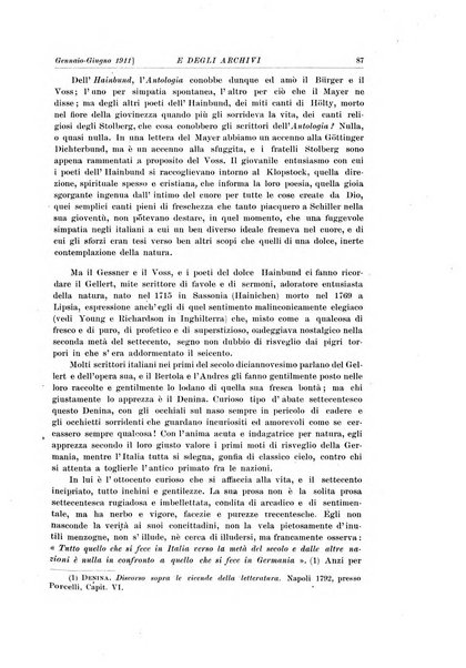 Rivista delle biblioteche e degli archivi periodico di biblioteconomia e di bibliografia di paleografia e di archivistica