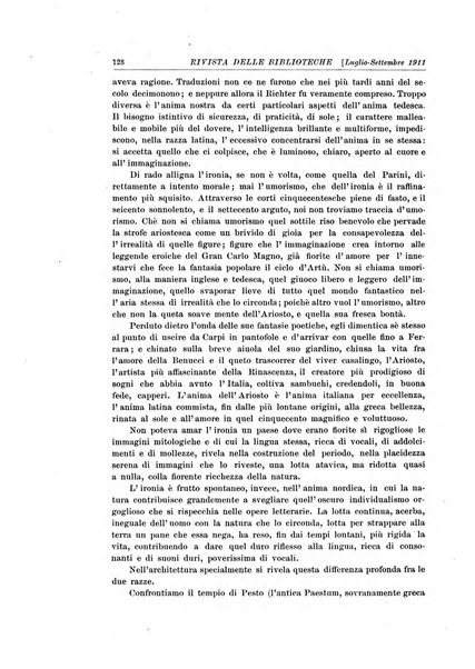 Rivista delle biblioteche e degli archivi periodico di biblioteconomia e di bibliografia di paleografia e di archivistica