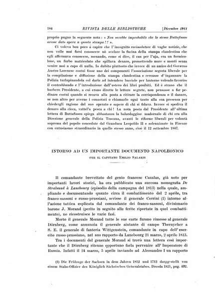 Rivista delle biblioteche e degli archivi periodico di biblioteconomia e di bibliografia di paleografia e di archivistica