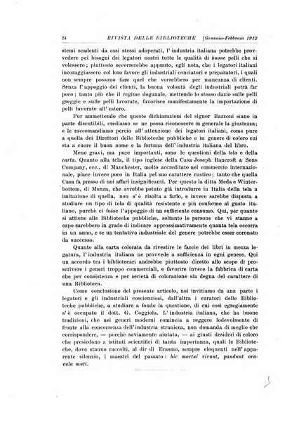 Rivista delle biblioteche e degli archivi periodico di biblioteconomia e di bibliografia di paleografia e di archivistica