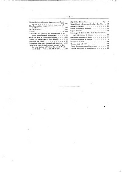 Rivista delle biblioteche e degli archivi periodico di biblioteconomia e di bibliografia di paleografia e di archivistica