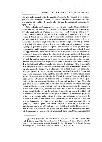 Rivista delle biblioteche e degli archivi periodico di biblioteconomia e di bibliografia di paleografia e di archivistica