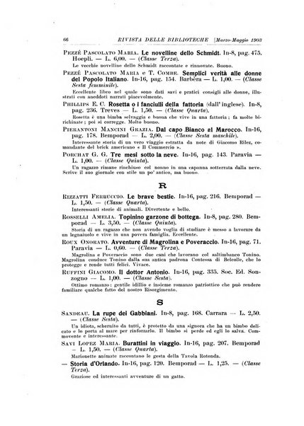 Rivista delle biblioteche e degli archivi periodico di biblioteconomia e di bibliografia di paleografia e di archivistica