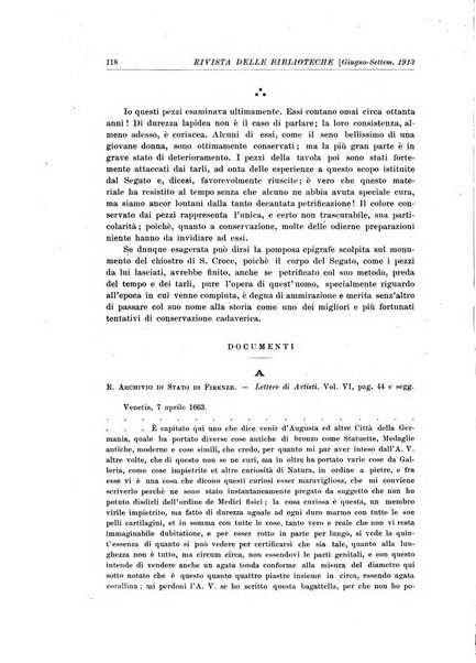 Rivista delle biblioteche e degli archivi periodico di biblioteconomia e di bibliografia di paleografia e di archivistica