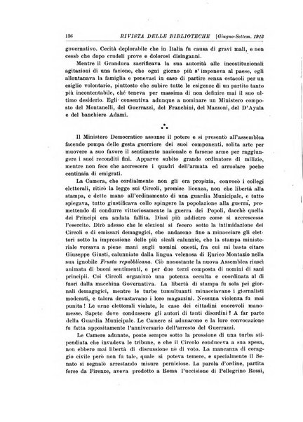 Rivista delle biblioteche e degli archivi periodico di biblioteconomia e di bibliografia di paleografia e di archivistica