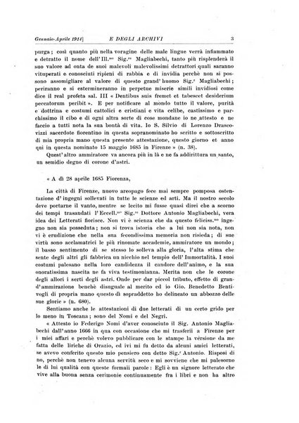 Rivista delle biblioteche e degli archivi periodico di biblioteconomia e di bibliografia di paleografia e di archivistica