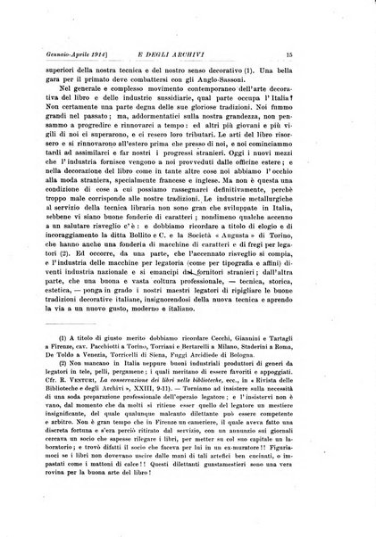 Rivista delle biblioteche e degli archivi periodico di biblioteconomia e di bibliografia di paleografia e di archivistica