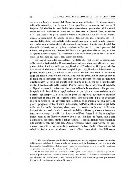 Rivista delle biblioteche e degli archivi periodico di biblioteconomia e di bibliografia di paleografia e di archivistica