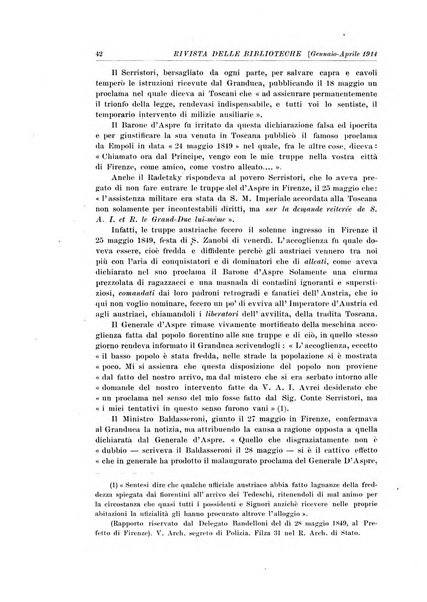 Rivista delle biblioteche e degli archivi periodico di biblioteconomia e di bibliografia di paleografia e di archivistica