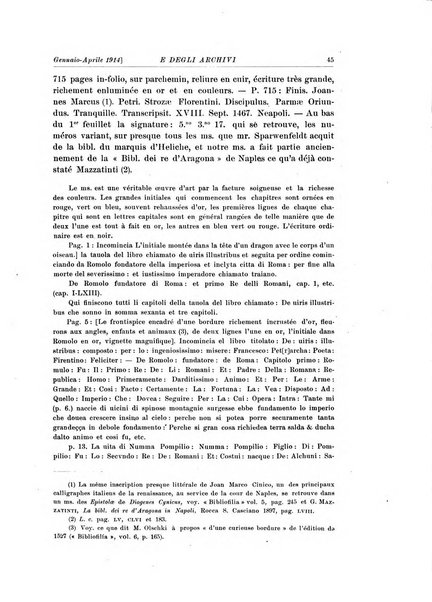 Rivista delle biblioteche e degli archivi periodico di biblioteconomia e di bibliografia di paleografia e di archivistica