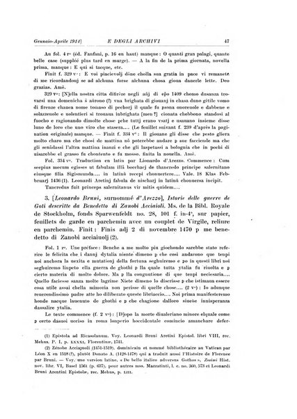 Rivista delle biblioteche e degli archivi periodico di biblioteconomia e di bibliografia di paleografia e di archivistica