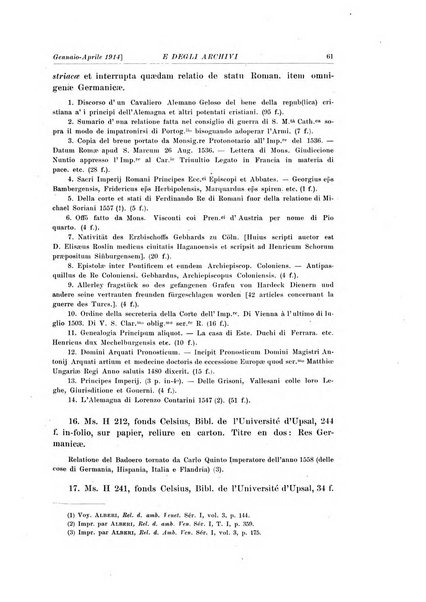 Rivista delle biblioteche e degli archivi periodico di biblioteconomia e di bibliografia di paleografia e di archivistica