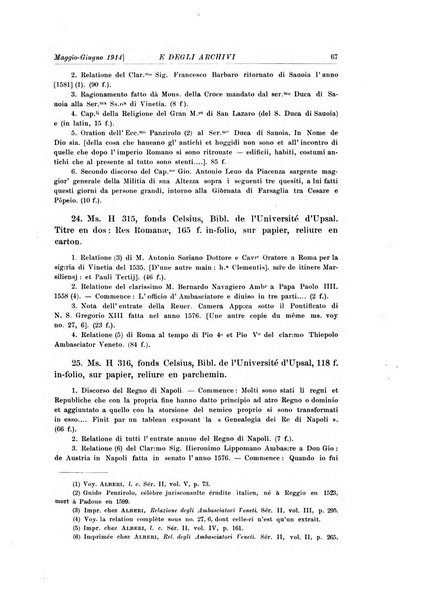 Rivista delle biblioteche e degli archivi periodico di biblioteconomia e di bibliografia di paleografia e di archivistica