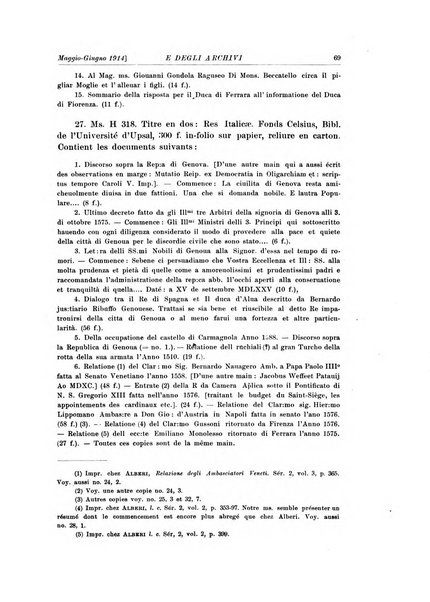 Rivista delle biblioteche e degli archivi periodico di biblioteconomia e di bibliografia di paleografia e di archivistica