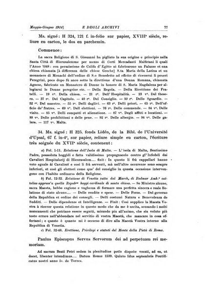 Rivista delle biblioteche e degli archivi periodico di biblioteconomia e di bibliografia di paleografia e di archivistica