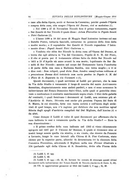 Rivista delle biblioteche e degli archivi periodico di biblioteconomia e di bibliografia di paleografia e di archivistica