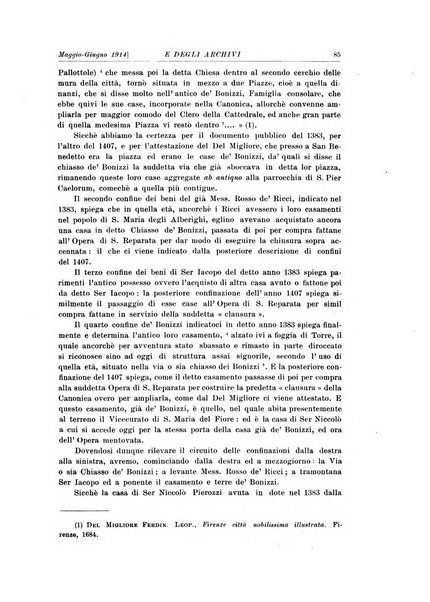 Rivista delle biblioteche e degli archivi periodico di biblioteconomia e di bibliografia di paleografia e di archivistica