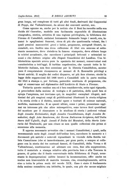 Rivista delle biblioteche e degli archivi periodico di biblioteconomia e di bibliografia di paleografia e di archivistica