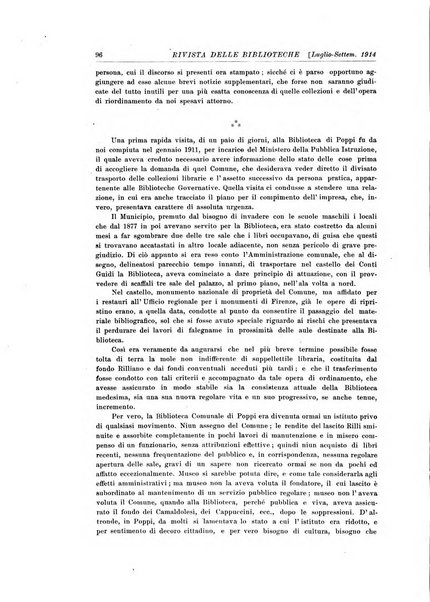 Rivista delle biblioteche e degli archivi periodico di biblioteconomia e di bibliografia di paleografia e di archivistica