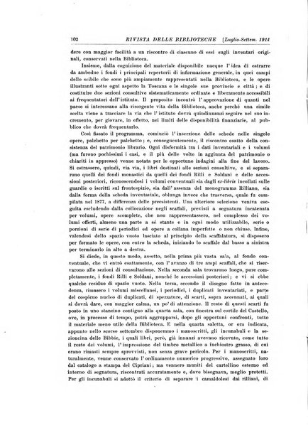 Rivista delle biblioteche e degli archivi periodico di biblioteconomia e di bibliografia di paleografia e di archivistica