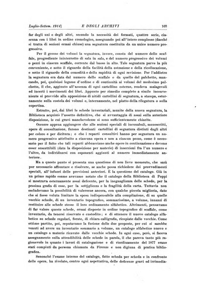 Rivista delle biblioteche e degli archivi periodico di biblioteconomia e di bibliografia di paleografia e di archivistica