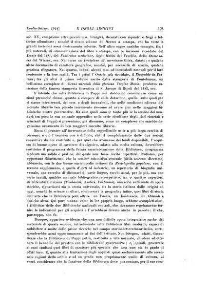 Rivista delle biblioteche e degli archivi periodico di biblioteconomia e di bibliografia di paleografia e di archivistica