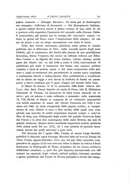 Rivista delle biblioteche e degli archivi periodico di biblioteconomia e di bibliografia di paleografia e di archivistica