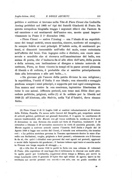 Rivista delle biblioteche e degli archivi periodico di biblioteconomia e di bibliografia di paleografia e di archivistica