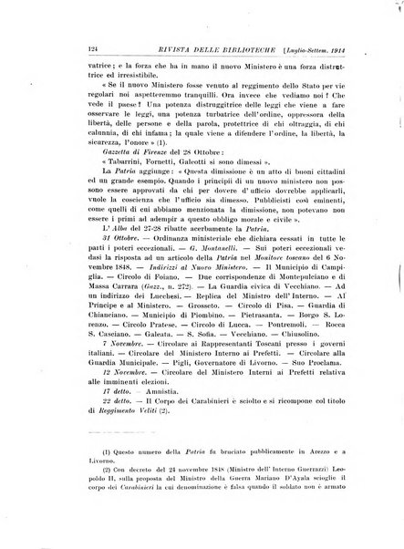 Rivista delle biblioteche e degli archivi periodico di biblioteconomia e di bibliografia di paleografia e di archivistica