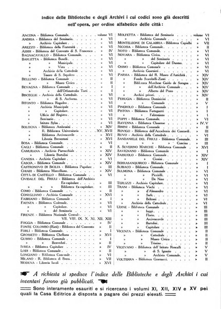 Rivista delle biblioteche e degli archivi periodico di biblioteconomia e di bibliografia di paleografia e di archivistica