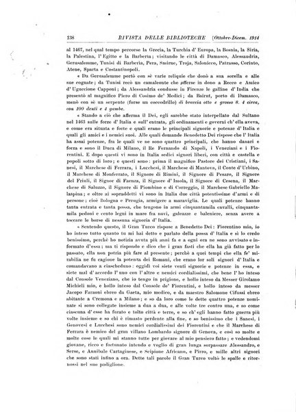 Rivista delle biblioteche e degli archivi periodico di biblioteconomia e di bibliografia di paleografia e di archivistica