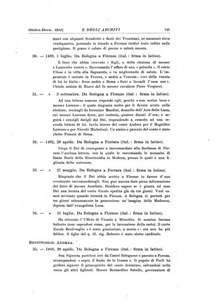 Rivista delle biblioteche e degli archivi periodico di biblioteconomia e di bibliografia di paleografia e di archivistica