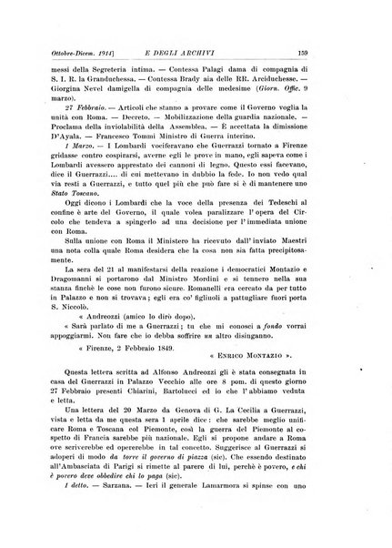 Rivista delle biblioteche e degli archivi periodico di biblioteconomia e di bibliografia di paleografia e di archivistica