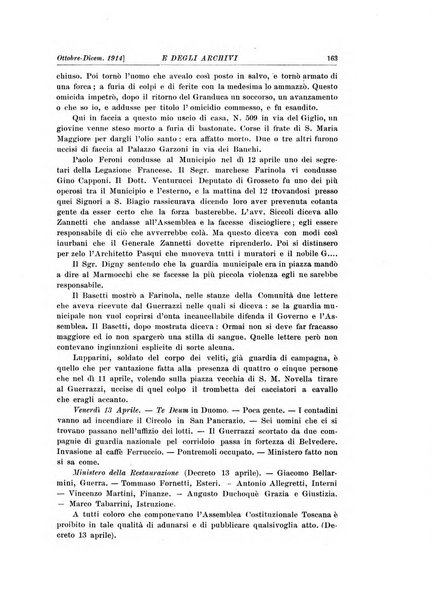 Rivista delle biblioteche e degli archivi periodico di biblioteconomia e di bibliografia di paleografia e di archivistica