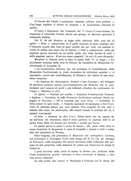 Rivista delle biblioteche e degli archivi periodico di biblioteconomia e di bibliografia di paleografia e di archivistica