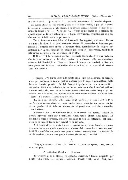 Rivista delle biblioteche e degli archivi periodico di biblioteconomia e di bibliografia di paleografia e di archivistica