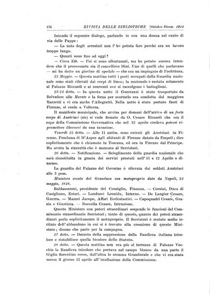 Rivista delle biblioteche e degli archivi periodico di biblioteconomia e di bibliografia di paleografia e di archivistica