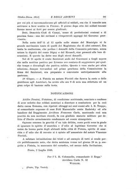 Rivista delle biblioteche e degli archivi periodico di biblioteconomia e di bibliografia di paleografia e di archivistica