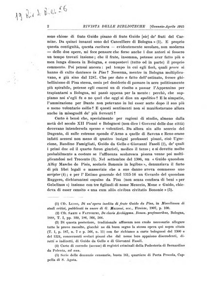 Rivista delle biblioteche e degli archivi periodico di biblioteconomia e di bibliografia di paleografia e di archivistica